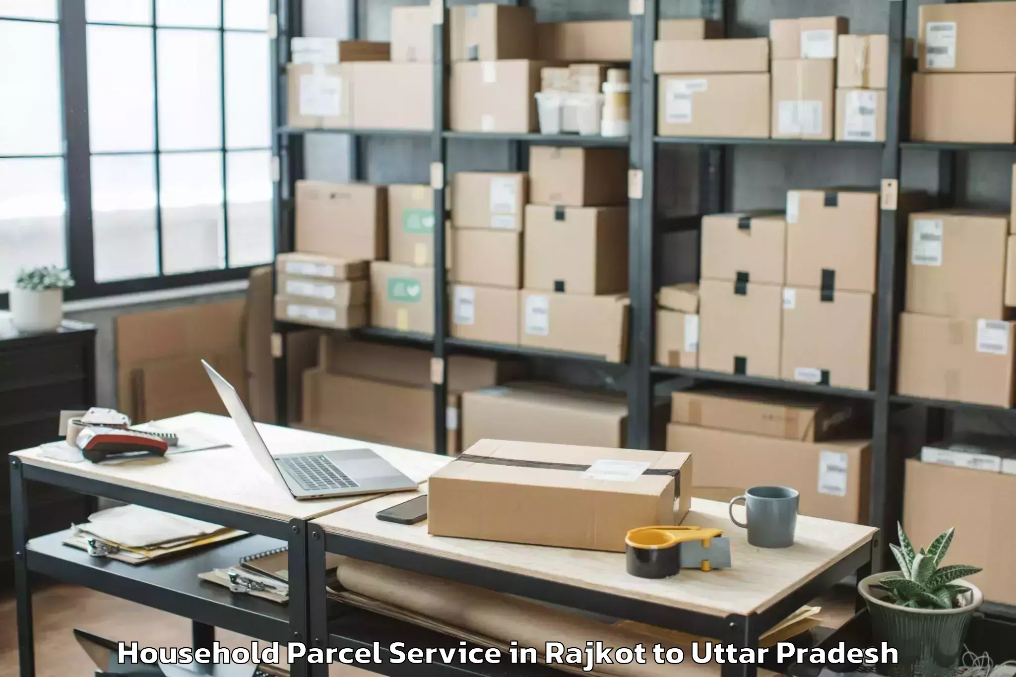 Easy Rajkot to Gahmar Household Parcel Booking